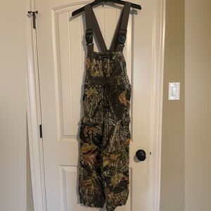 hunting overalls; kids size large